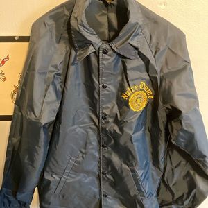 Blue Notre Dame windbreaker